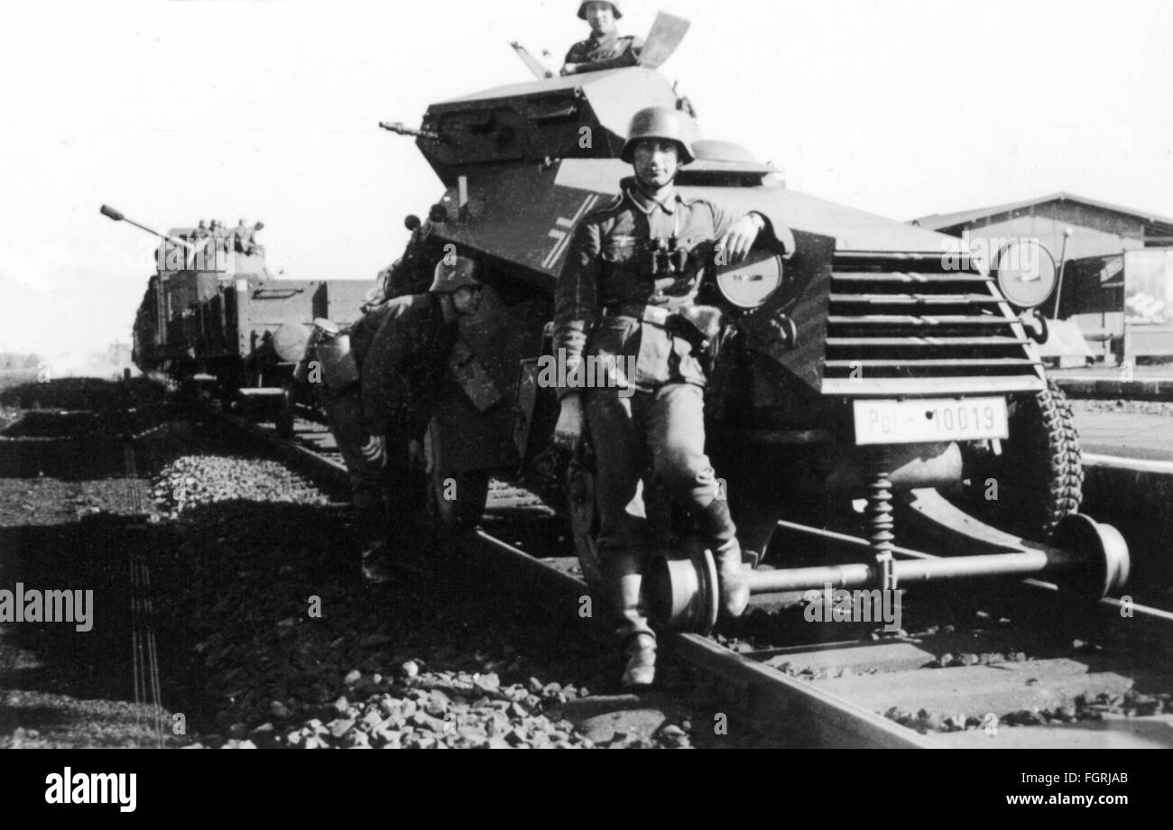 Größter Panzer Der Welt 2 Weltkrieg Zweiter Weltkrieg/WWII Deutsche amored Zug mit gepanzerten Aufklärer