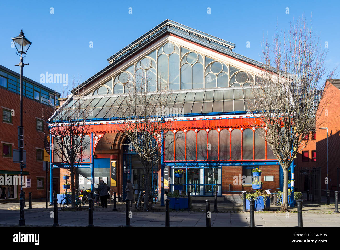 Manchester-Handwerk und Design Centre, bekannt als Manchester Craft Village, Oak Street, Northern Quarter, Manchester, UK Stockfoto