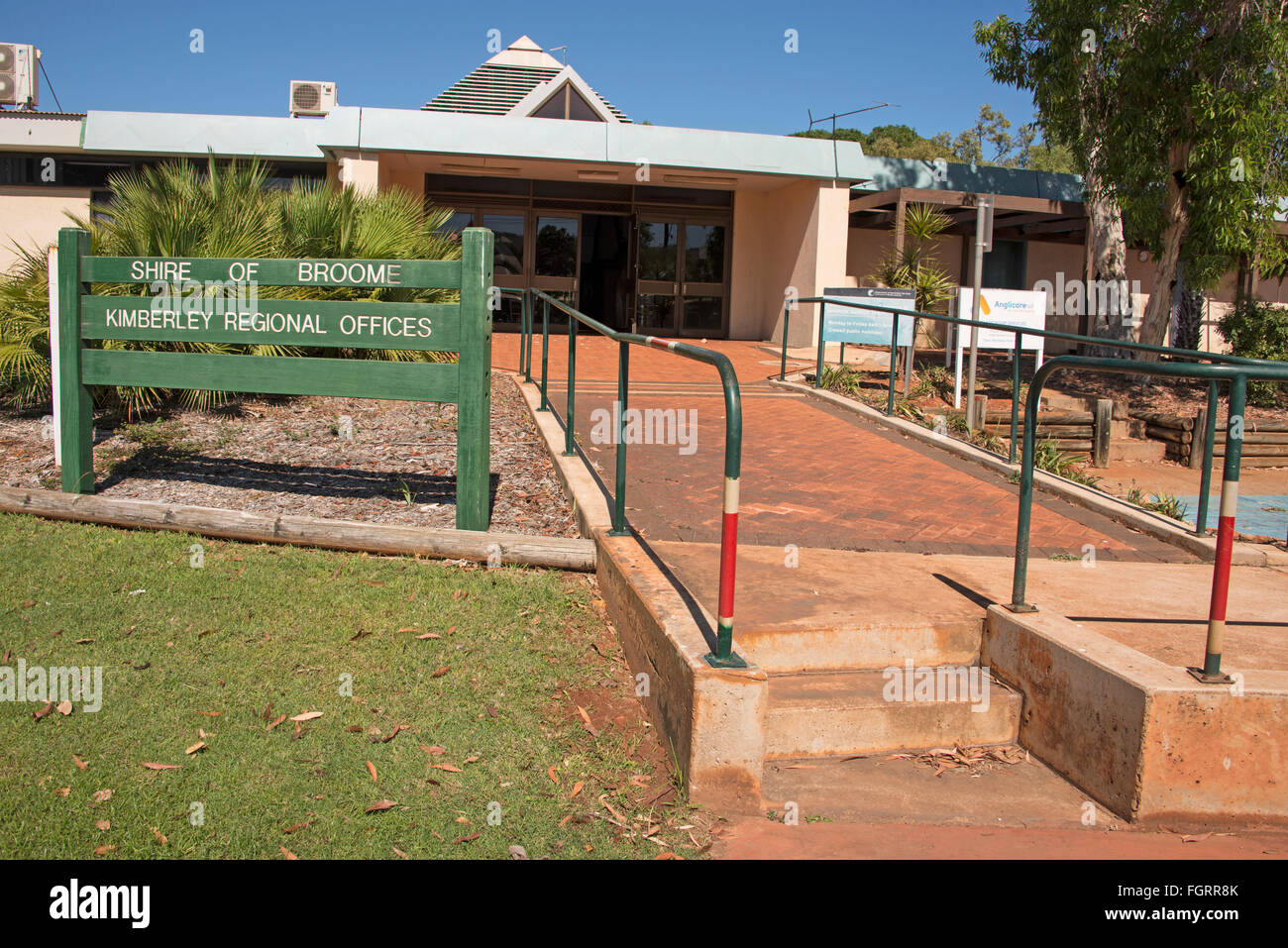 Kimberly regionale Büros in Broome, Küsten-, Perlentauchen und touristischen Stadt in der Kimberley-Region, Western Australia. Stockfoto