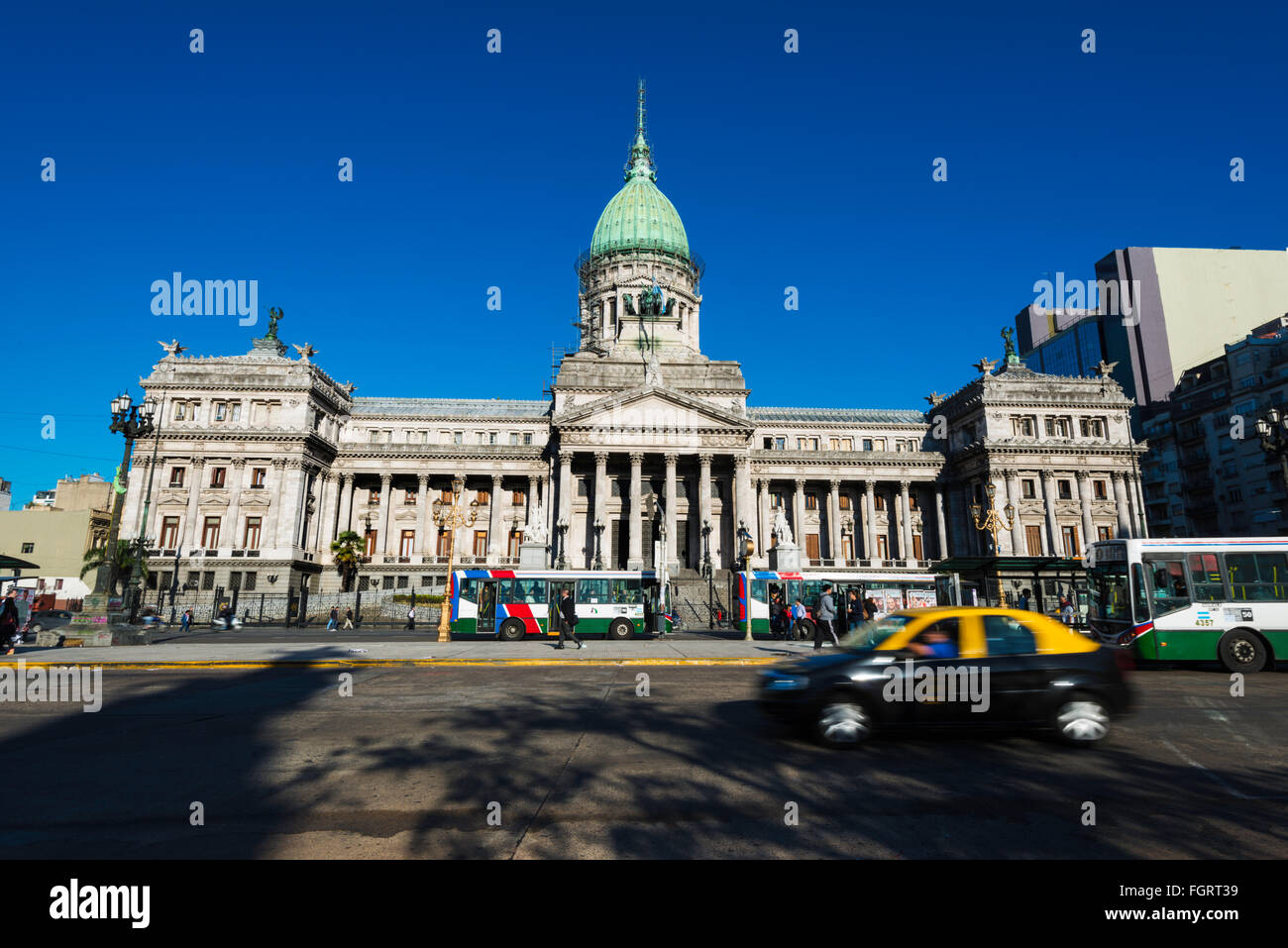 Palast des argentinischen Nationalkongresses, Buenos Aires, Argentinien Stockfoto