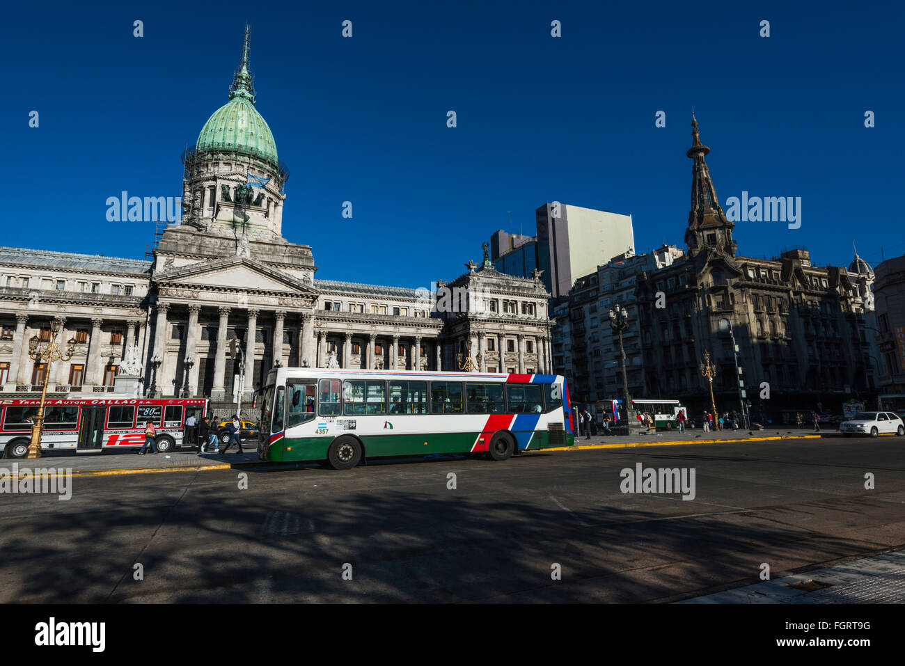 Palast des argentinischen Nationalkongresses, Buenos Aires, Argentinien Stockfoto