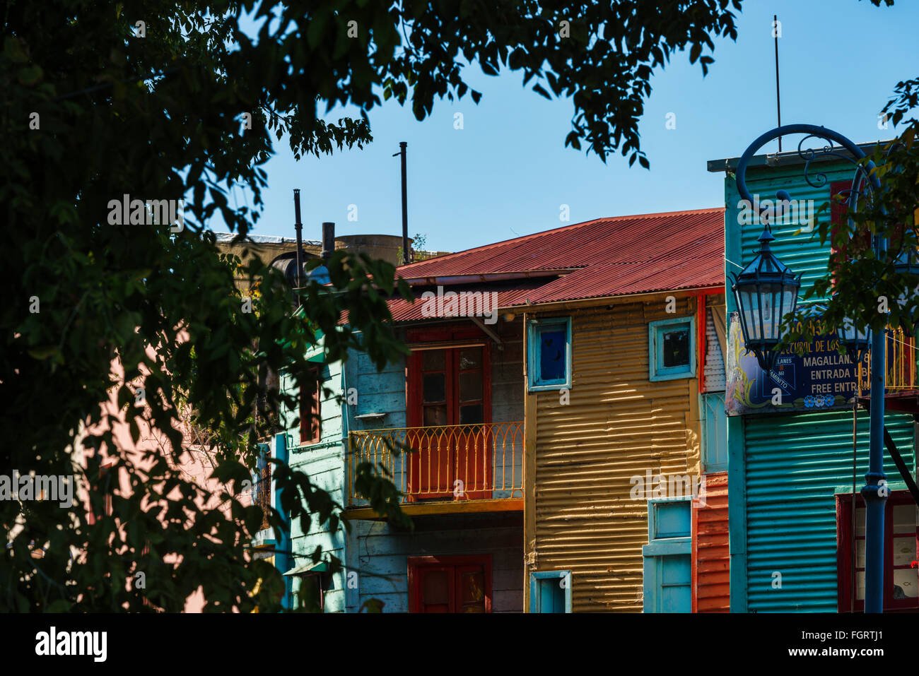 Caminito, La Boca, Buenos Aires, Argentinien Stockfoto