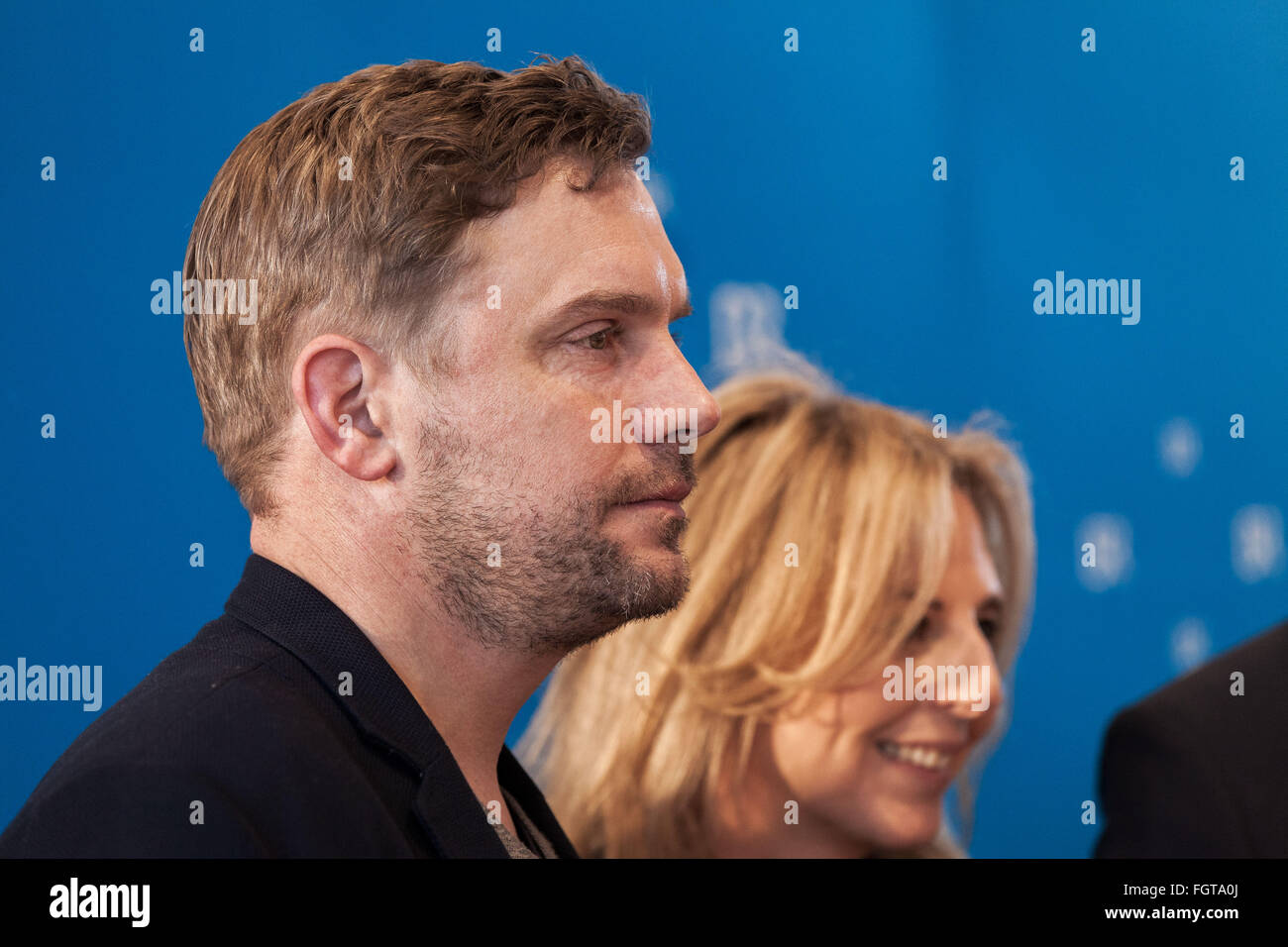 Deutsche TV-Sender Bayerischer Rundfunk präsentiert BR-Filmbrunch 2016 im Literaturhaus Featuring: Sebastian Bezzel Where: München, Deutschland: 15. Januar 2016 Stockfoto