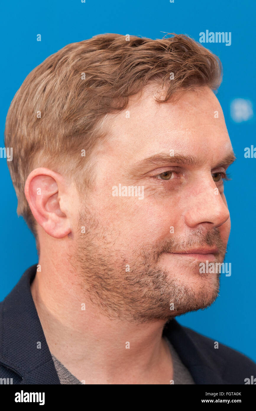 Deutsche TV-Sender Bayerischer Rundfunk präsentiert BR-Filmbrunch 2016 im Literaturhaus Featuring: Sebastian Bezzel Where: München, Deutschland: 15. Januar 2016 Stockfoto