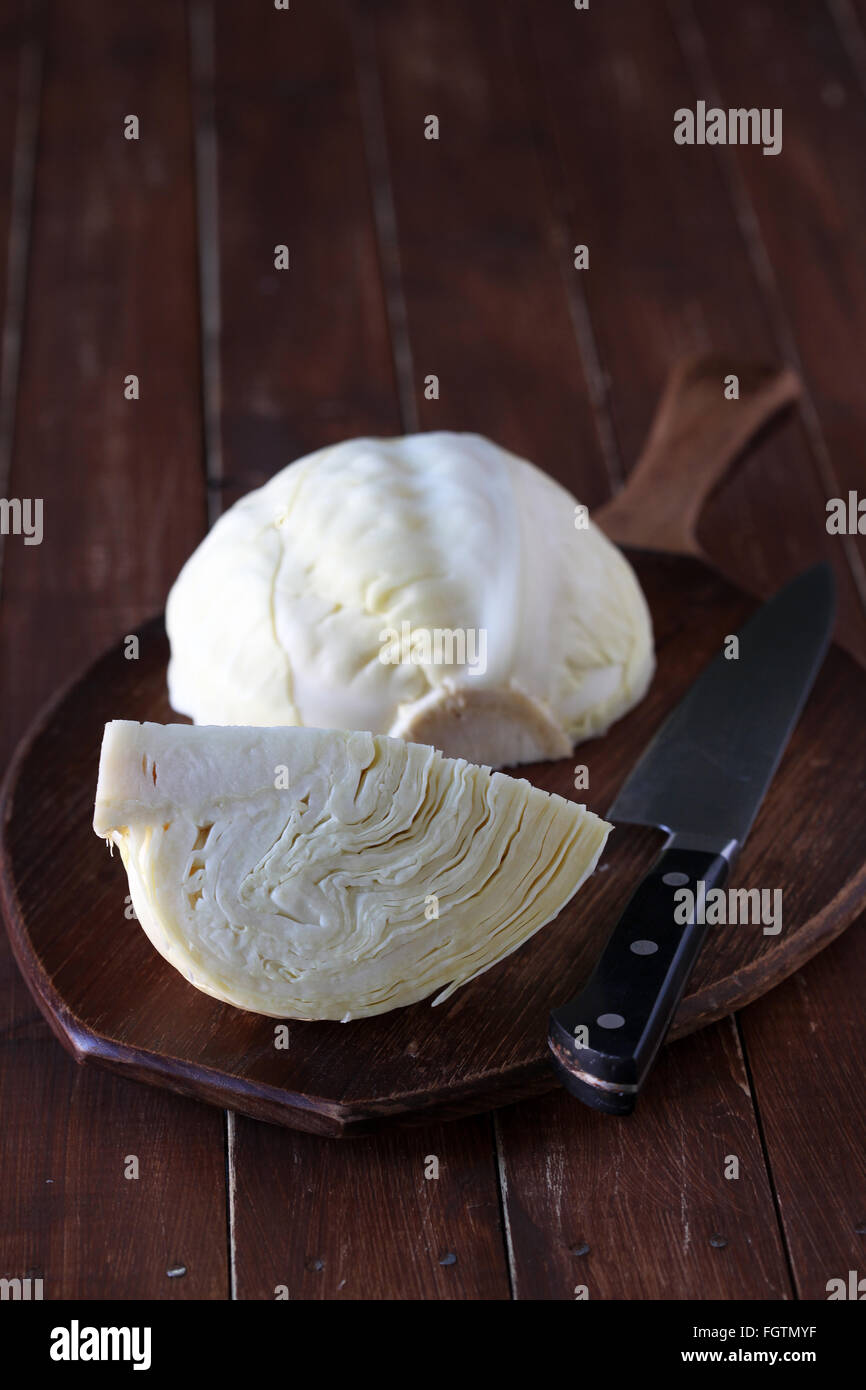 Kohl, gehackt Stockfoto