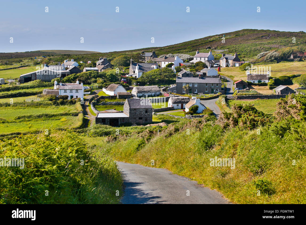 Cregneash Dorf; Isle Of Man; UK Stockfoto