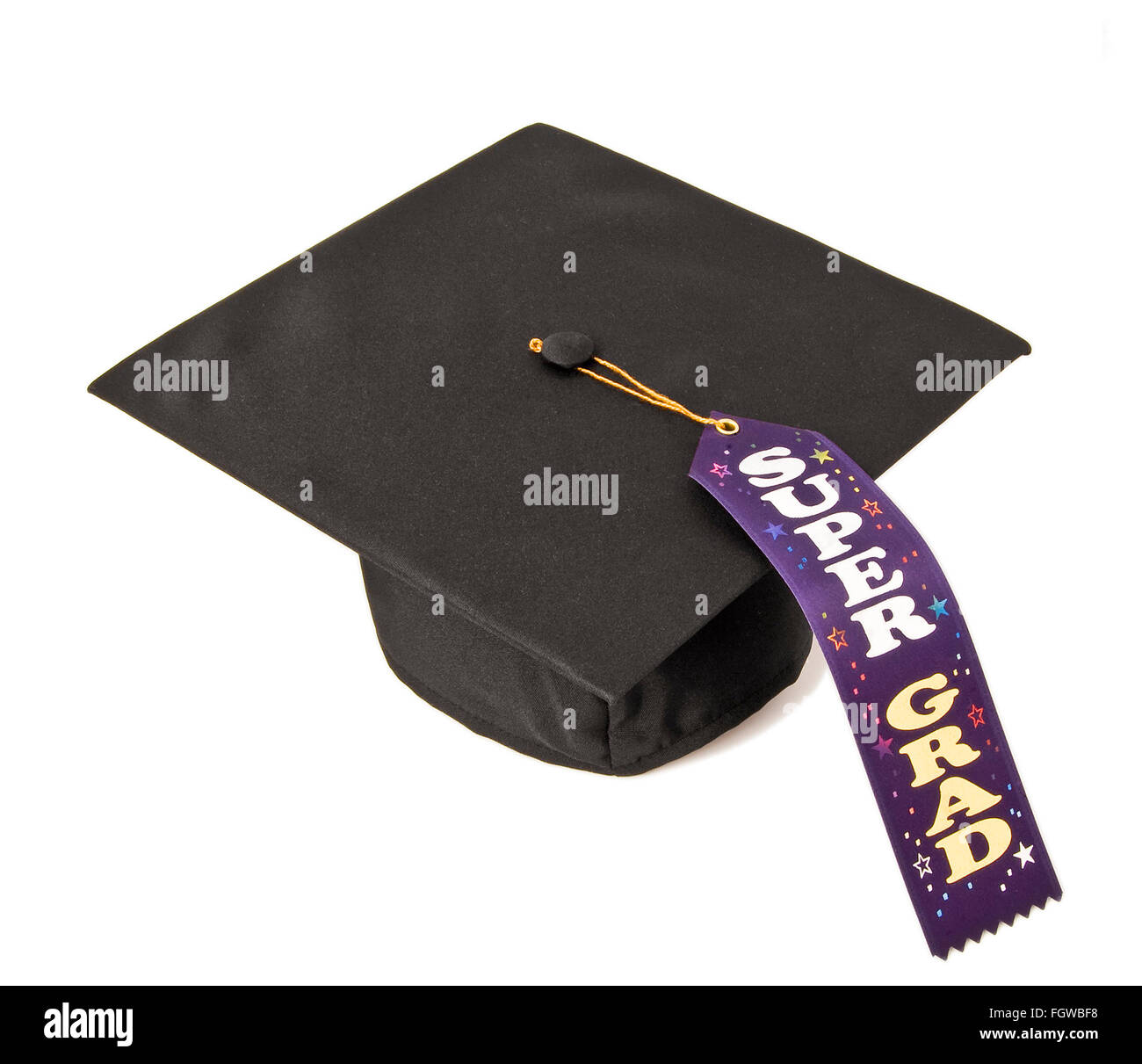 Super Grad Graduation Cap Stockfoto