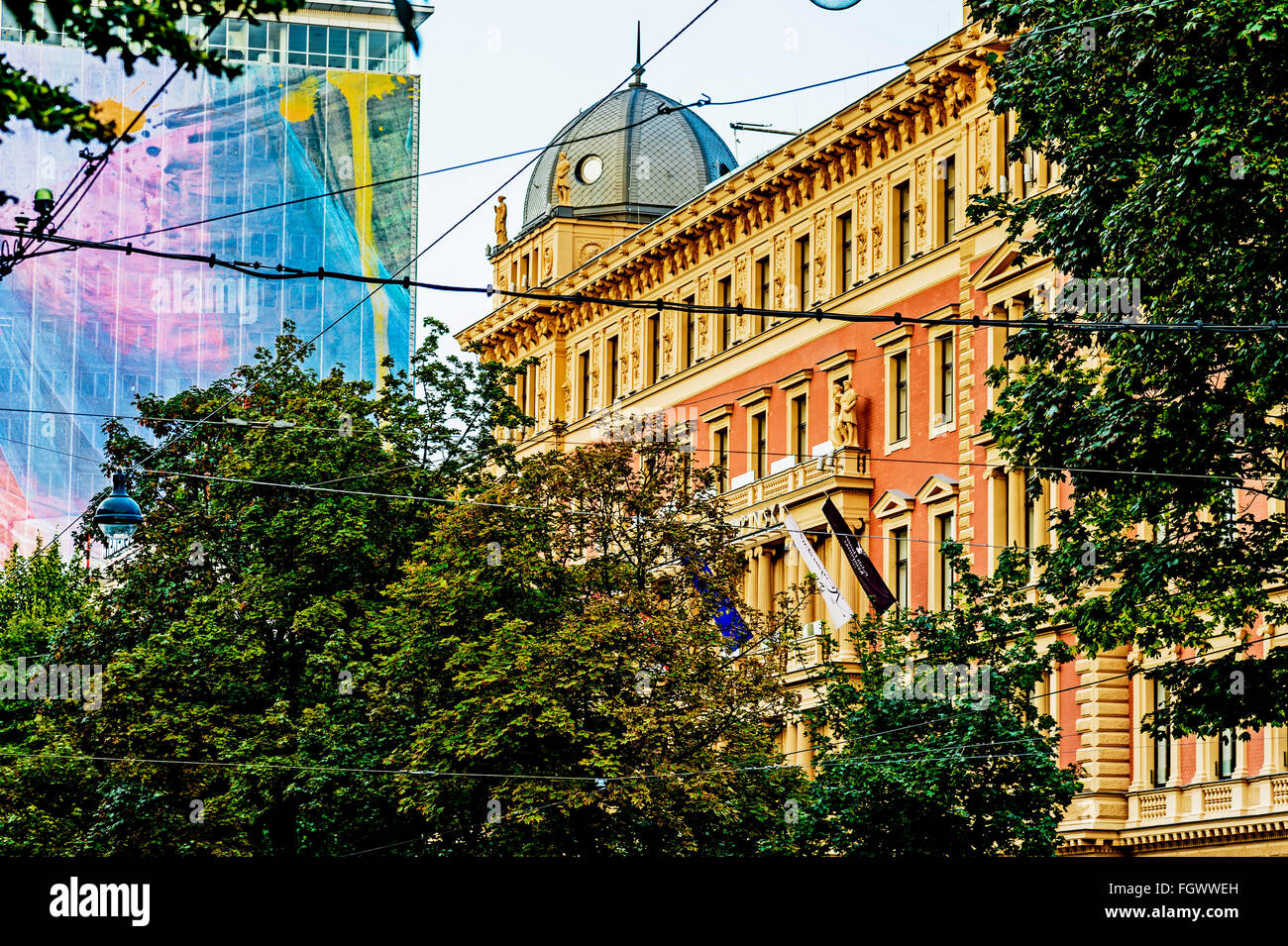 Palais Hansen (Hotel Kempinski), Schottenring Wien 1. Bezirk Stockfoto