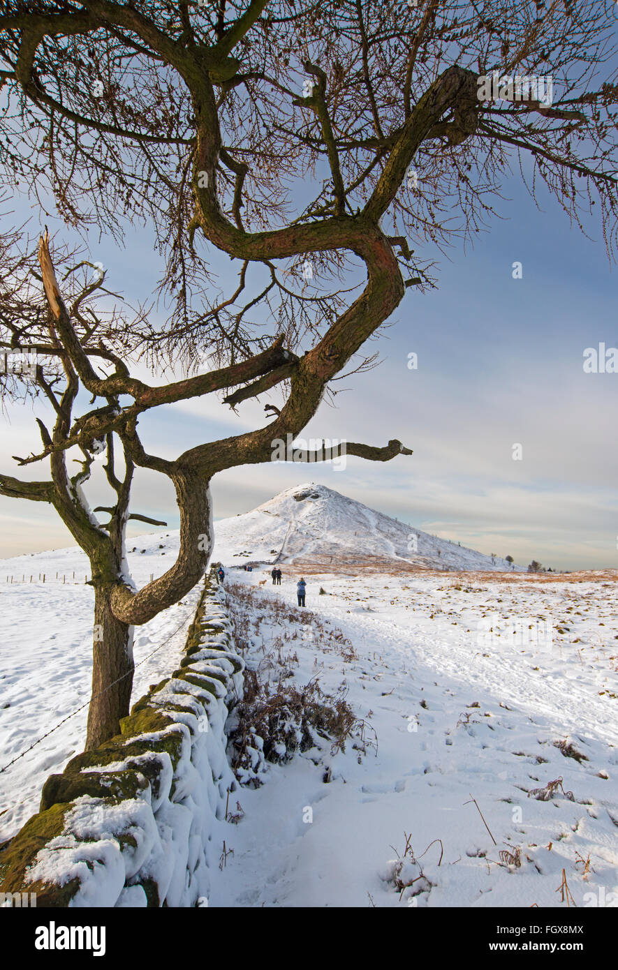 Schnee bedeckt, Nähe Richtfest in North Yorks Moors Stockfoto