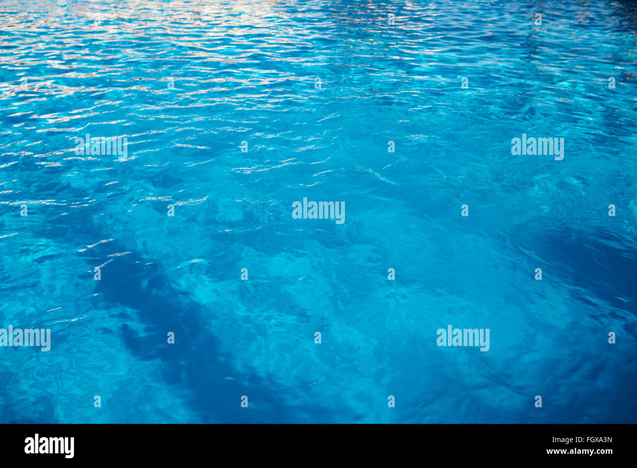 Wasser Textur in einem Swimmingpool-Muster-Hintergrund Stockfoto