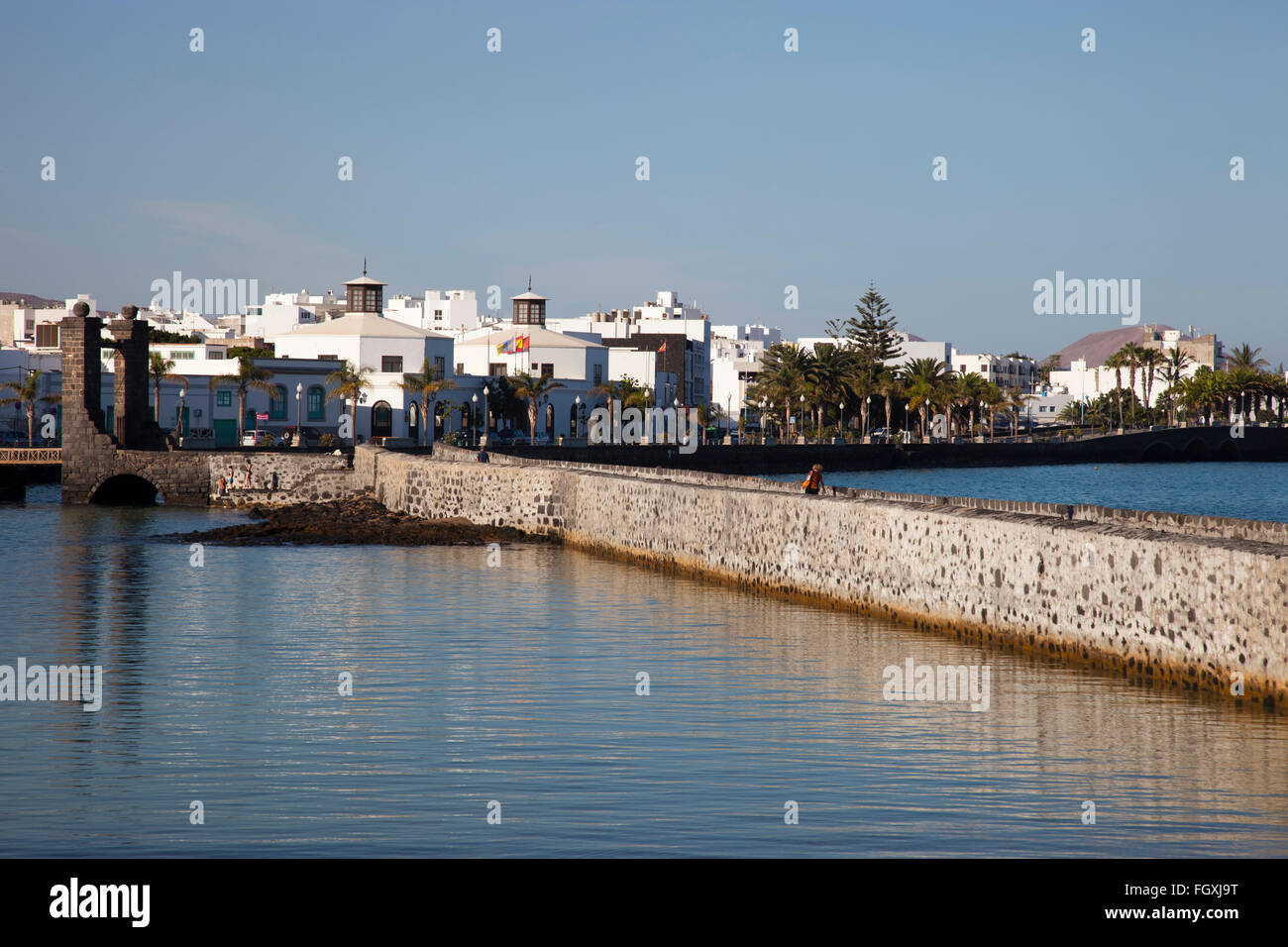 Puente de Las Bolas, Arrecife Stadt, Insel Lanzarote, Kanarische Inseln, Spanien, Europa Stockfoto