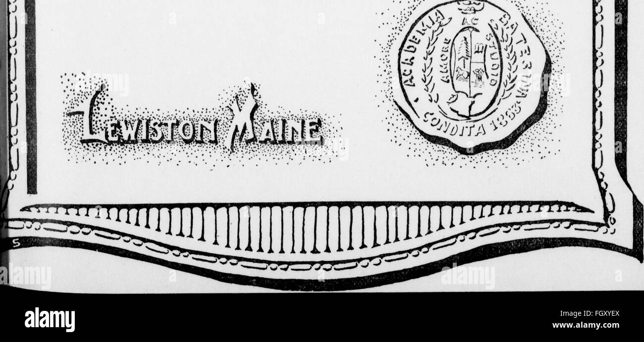 Die Ausgabe 1917 von The Bates Student, eine College-Publikation mit Nachrichten, Essays und Studentenaktivitäten vom Bates College während des Studienjahres. Stockfoto