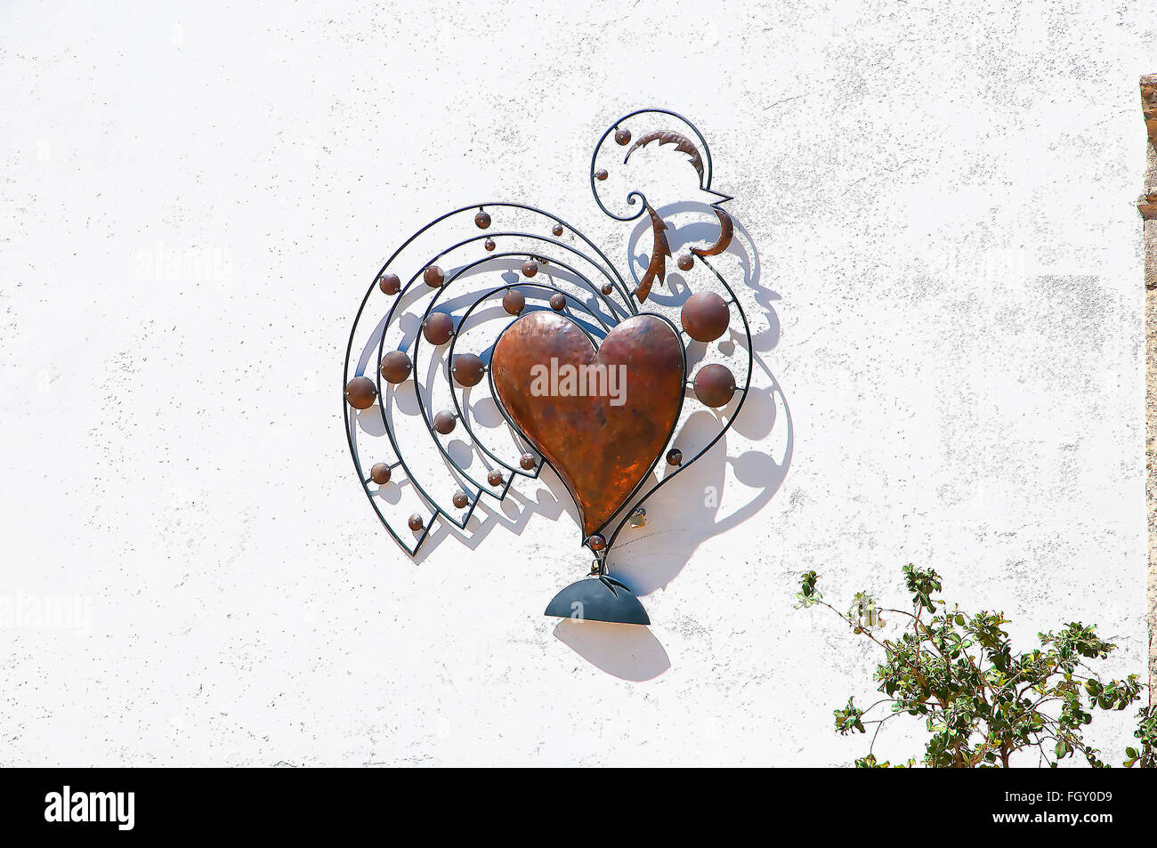 Kunstwerke in den Straßen von Lissabon in Portugal Stockfoto