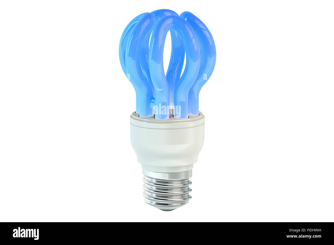 UV Lampe auf dem weißen Hintergrund isoliert Stockfoto