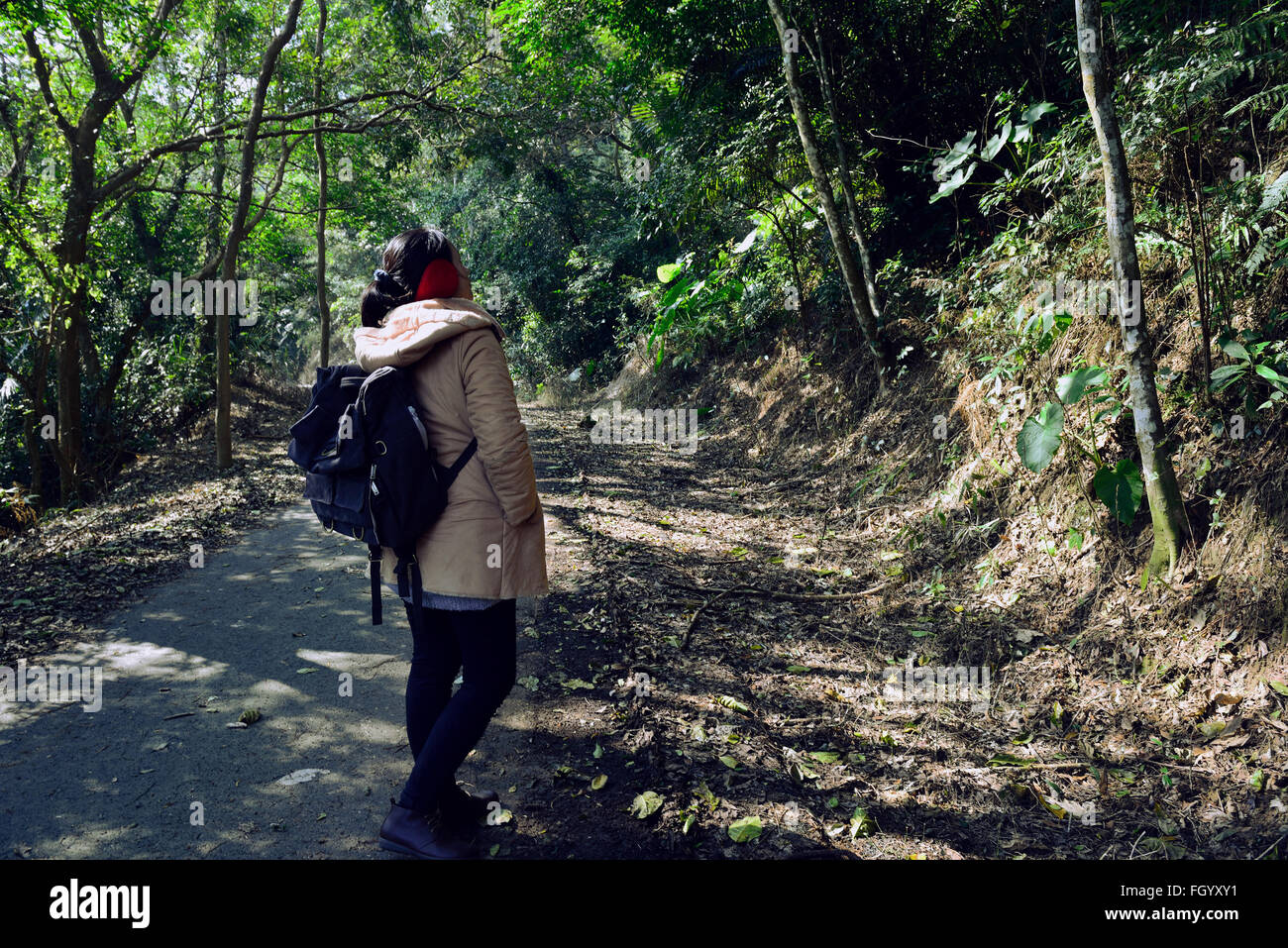 Abenteuer ist das Reisen Stockfoto