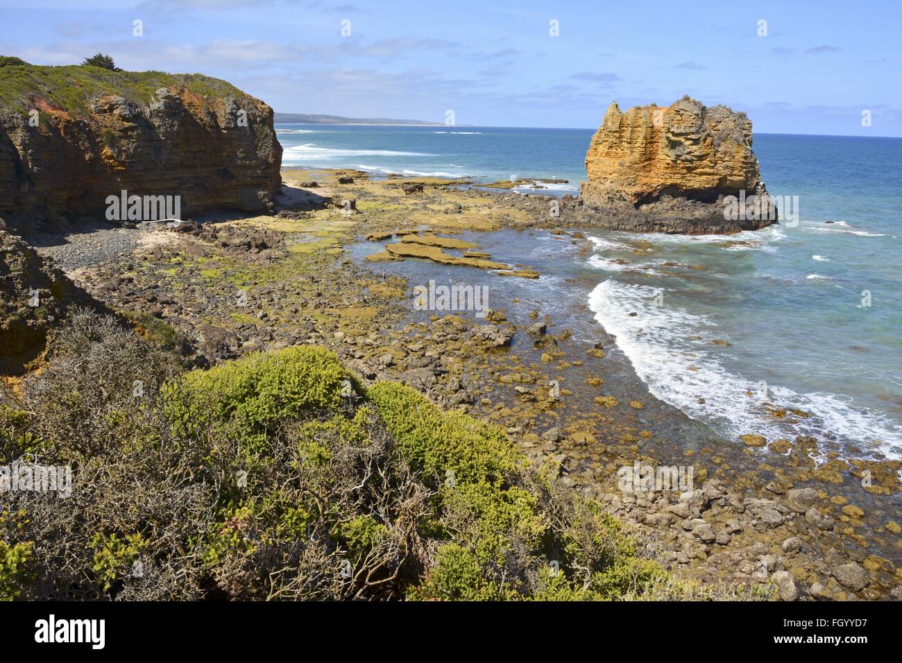 South Ocean Küste in Aireys Inlet, Victoria Stockfoto