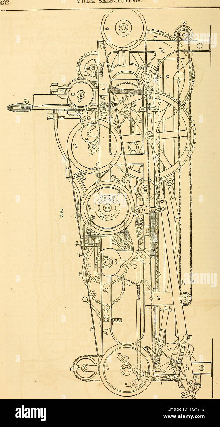 Appletons Wörterbuch von Maschinen, Mechanik, Motor-Arbeit und Technik (1861) Stockfoto