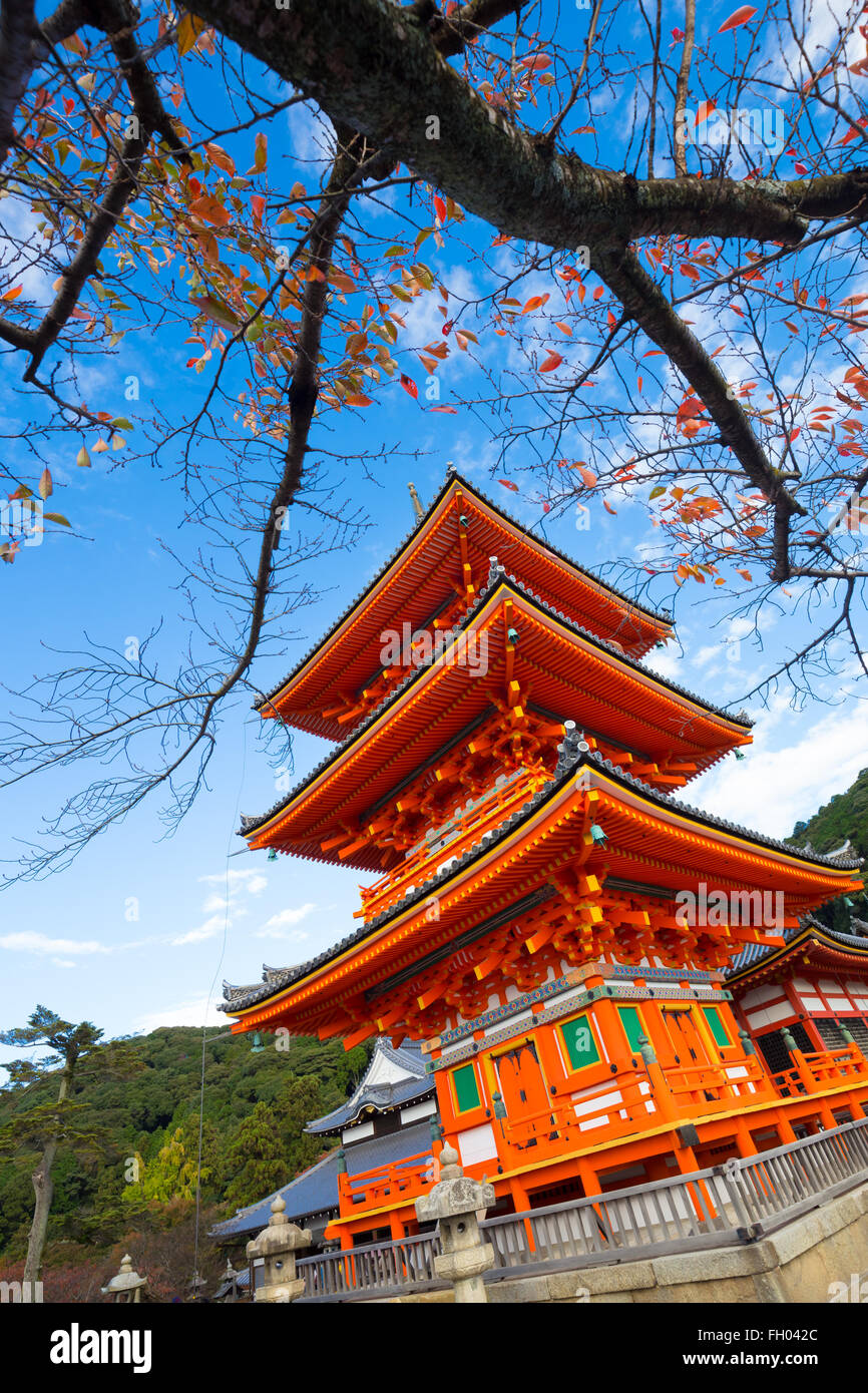 Ausgewahlt Tempel Kiyomizu-Dera in Kyoto. Stockfoto