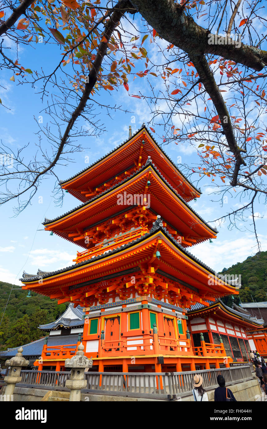 Ausgewahlt Tempel Kiyomizu-Dera in Kyoto. Stockfoto