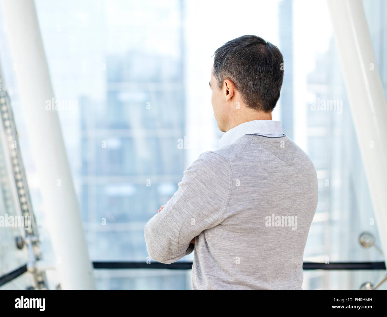 Unternehmer zu betrachten Stockfoto