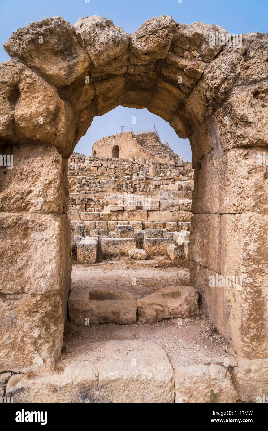 Die archäologischen Ruinen von Jerash, Haschemitischen Königreich Jordanien, Naher Osten. Stockfoto