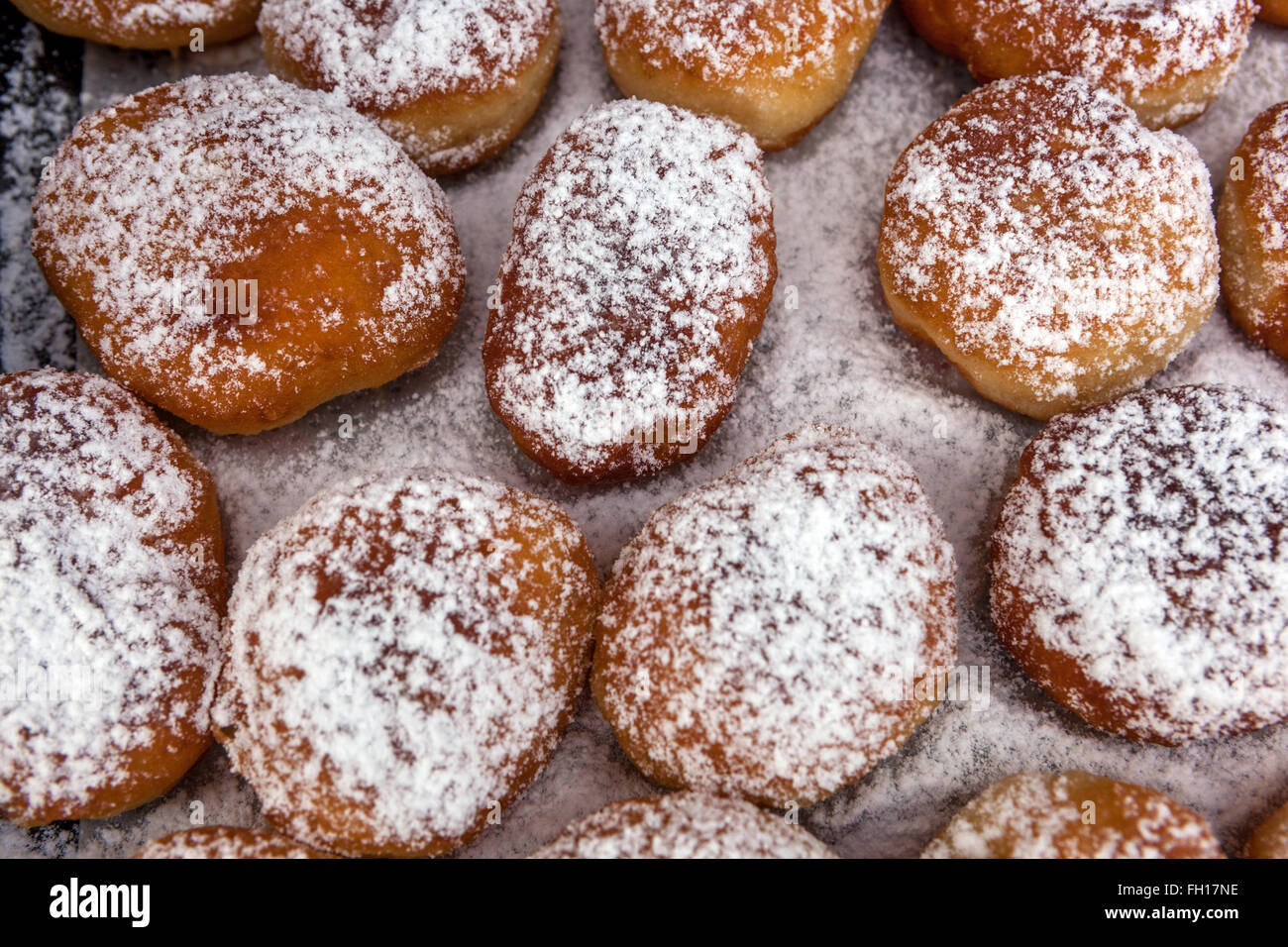 Tschechische hausgemachte süße Marmelade Donuts traditionelle tschechische Kuchen Stockfoto