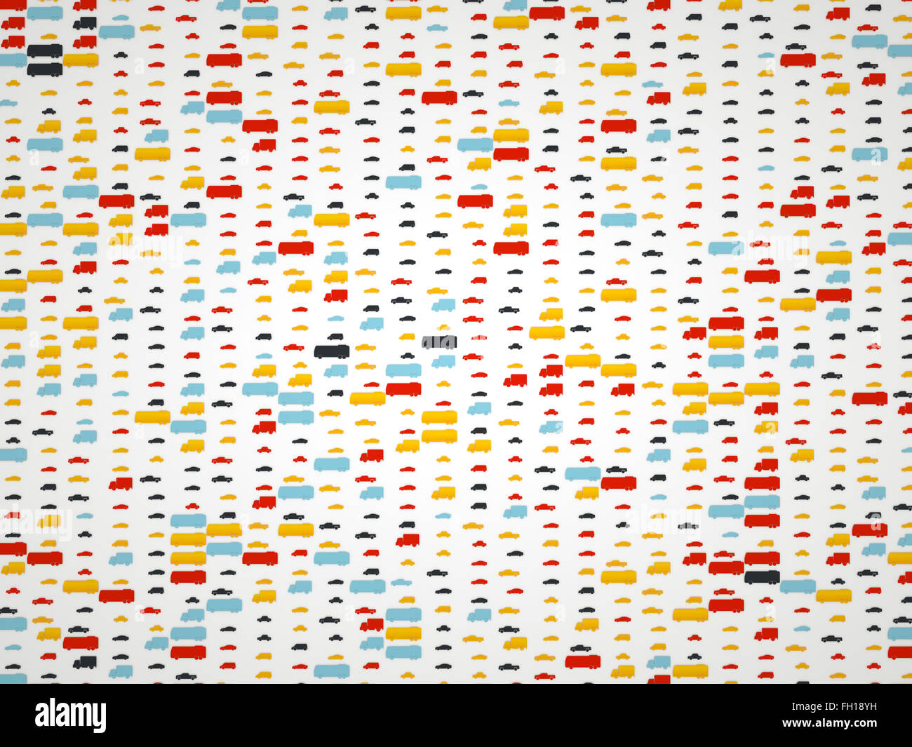 Transport bunte Piktogramme und Symbole Hintergrund oder Textur Stockfoto