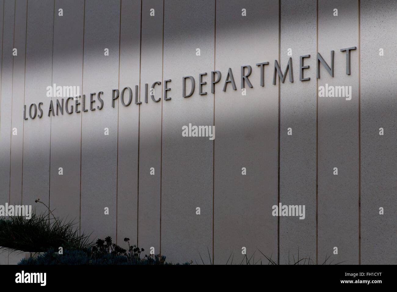 Los Angeles Police Department Sitz, im Dezember 2015. Stockfoto