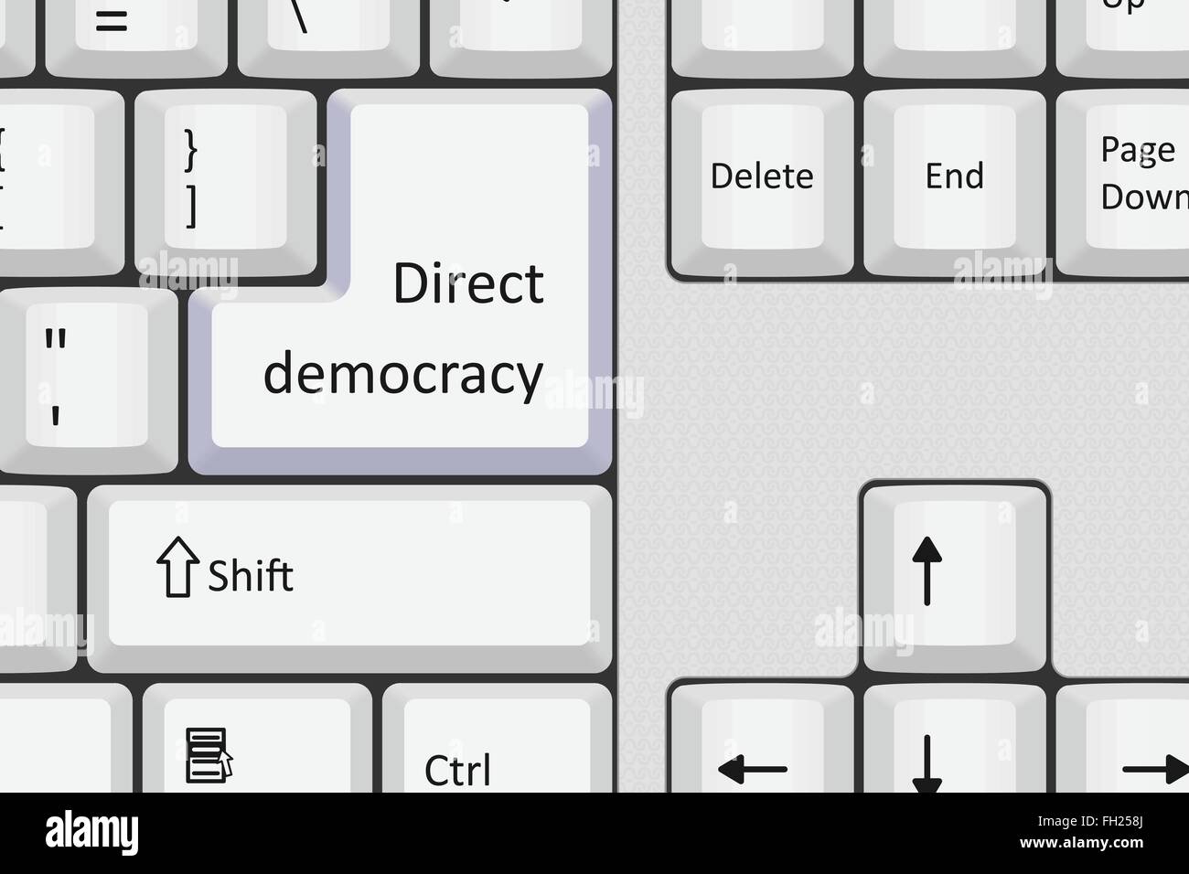Direkte Demokratie Stock Vektor