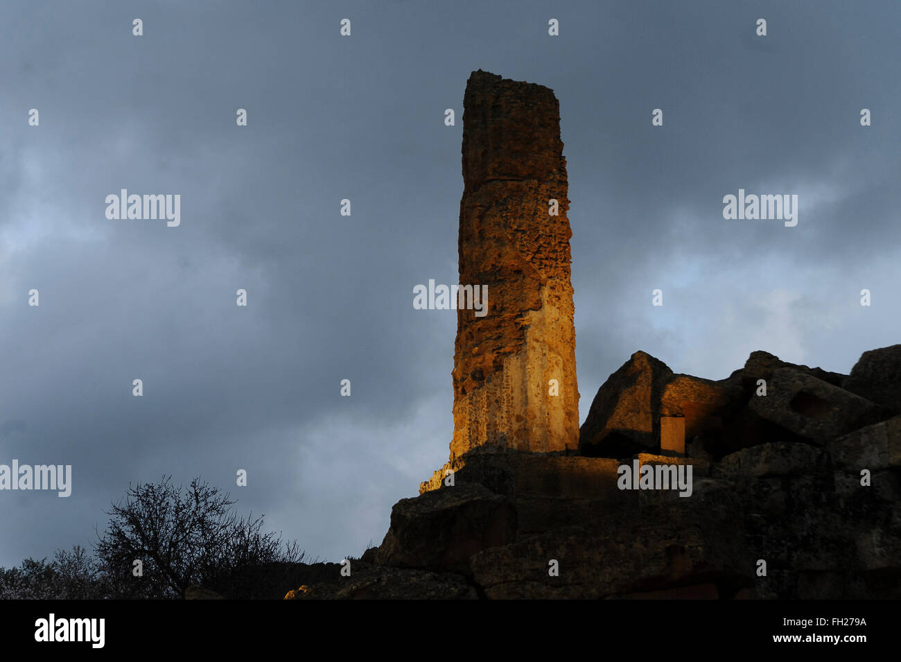 Tal der Tempel. Sizilien. Agrigent Stockfoto