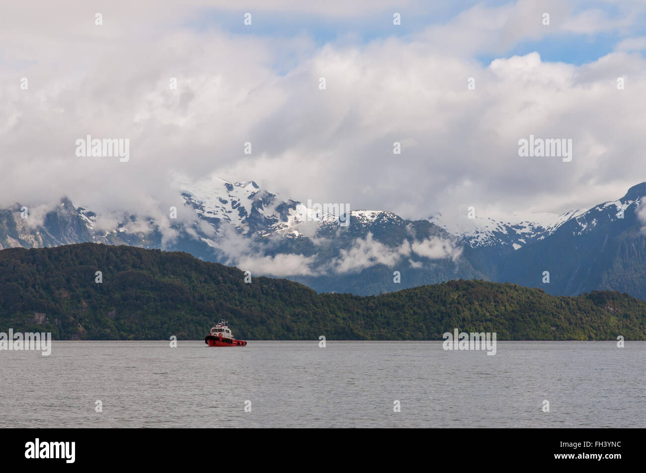 Chilenische Fjorde, Patagonien Stockfoto