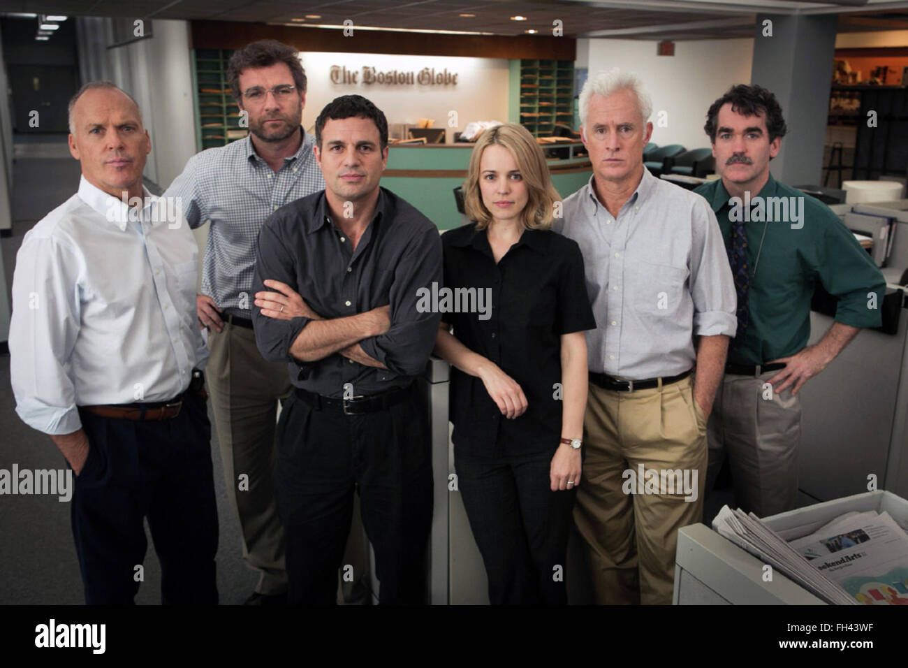 Spotlight ist ein 2015 amerikanischen biographischen Drama Krimi unter der Regie von Tom McCarthy und geschrieben von McCarthy und Josh Singer.  Dieses Foto ist nur zu redaktionellen Zwecken und unterliegen dem Copyright von der Filmgesellschaft und/oder der Fotograf von dem Film oder der Firma zugeordnet und kann nur durch Veröffentlichungen im Zusammenhang mit der Förderung der oben genannten Film reproduziert werden. Eine obligatorische Gutschrift auf die Filmgesellschaft ist erforderlich. Der Fotograf sollte auch angerechnet werden, wenn bekannt. Stockfoto