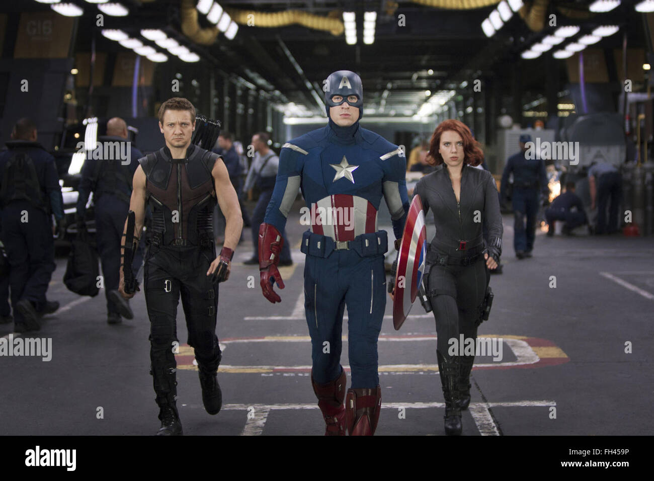 Marvel es The Avengers ist ein 2012 amerikanischen Superhelden-Film basiert auf den Marvel Comics-Superhelden-Team mit dem gleichen Namen.  Dieses Foto ist nur zu redaktionellen Zwecken und unterliegen dem Copyright von der Filmgesellschaft und/oder der Fotograf von dem Film oder der Firma zugeordnet und kann nur durch Veröffentlichungen im Zusammenhang mit der Förderung der oben genannten Film reproduziert werden. Eine obligatorische Gutschrift auf die Filmgesellschaft ist erforderlich. Der Fotograf sollte auch angerechnet werden, wenn bekannt. Stockfoto