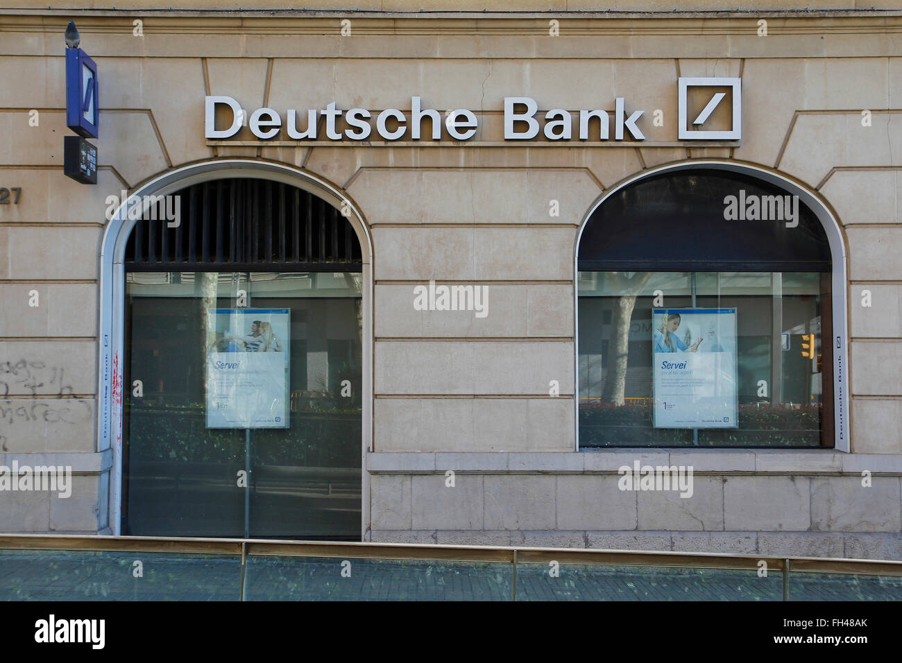 Niederlassung der Deutschen Bank Stockfoto