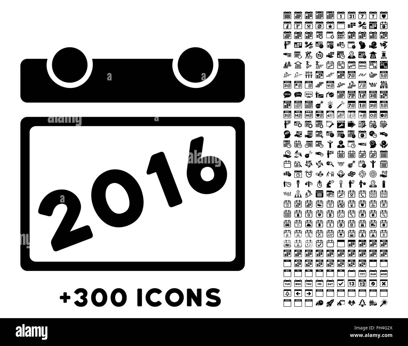 2016-Organizer-Symbol Stockfoto