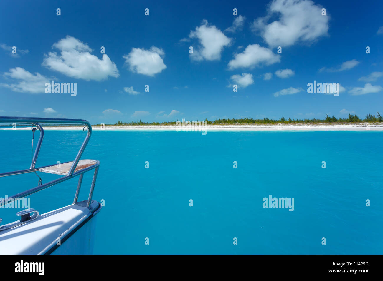 Karibik Reisen auf Katamaran Stockfoto