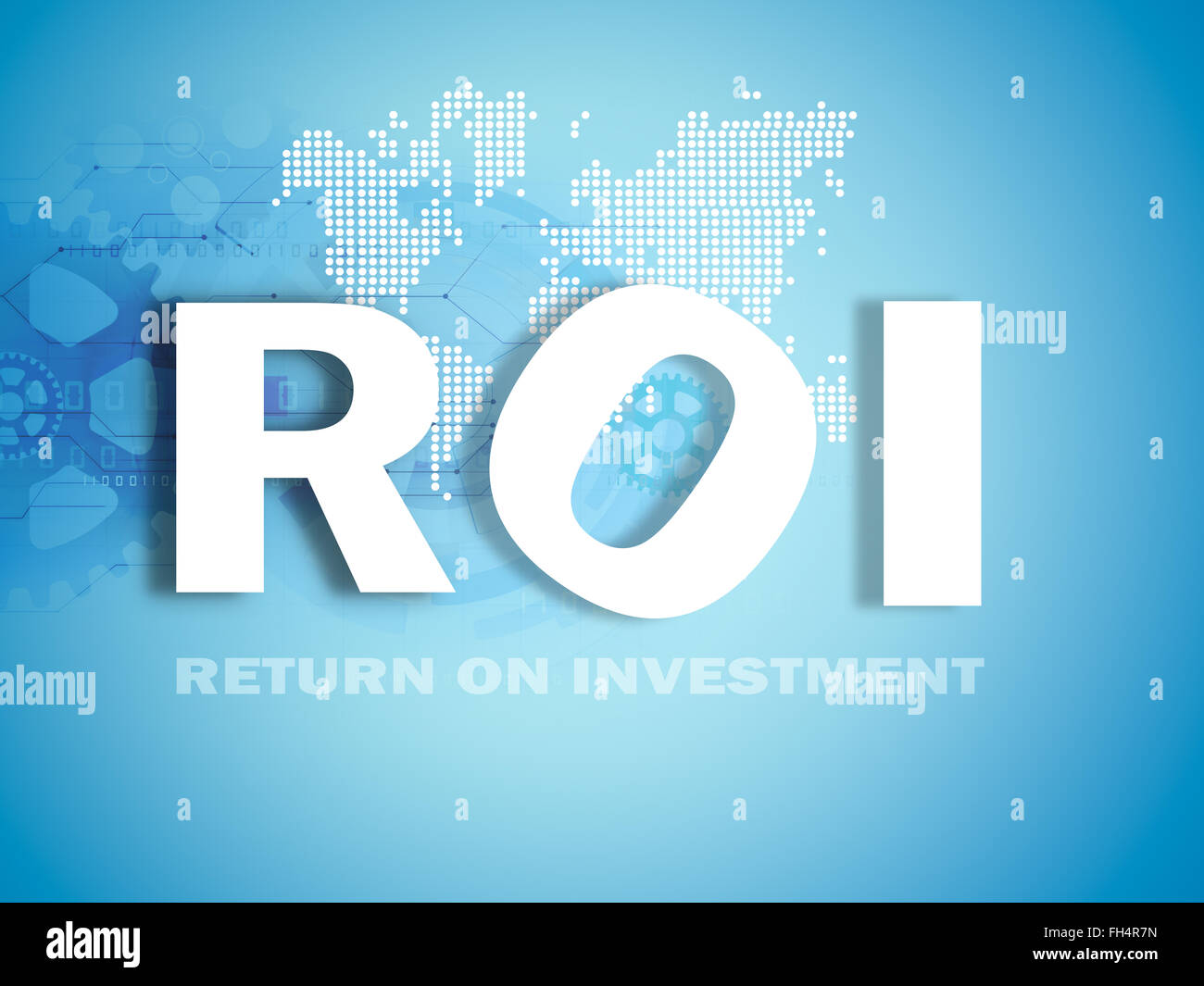 Investment-Performance-Indikator Stockfoto