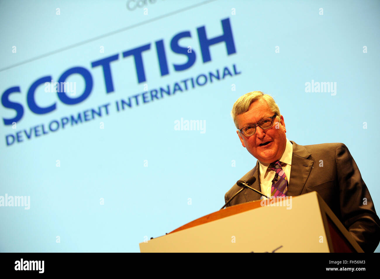 Fergus Ewing ist eine Schottische Politiker, wie Minister der schottischen Regierung für Unternehmen, Energie dienen. Stockfoto