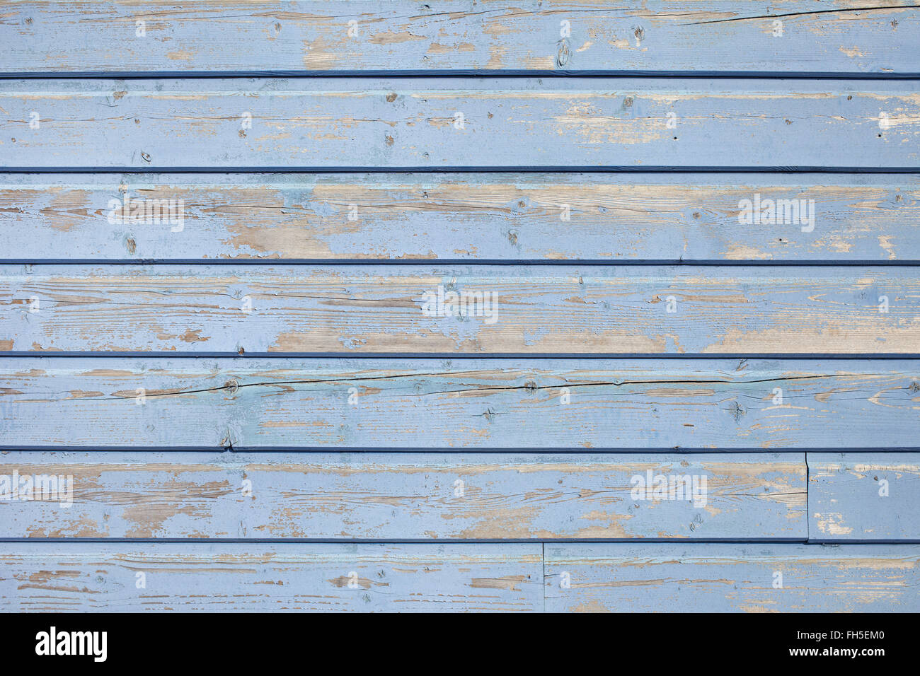 Verwitterte blau lackierten Holzplatten, Andernos, Gironde, Aquitanien, Frankreich Stockfoto