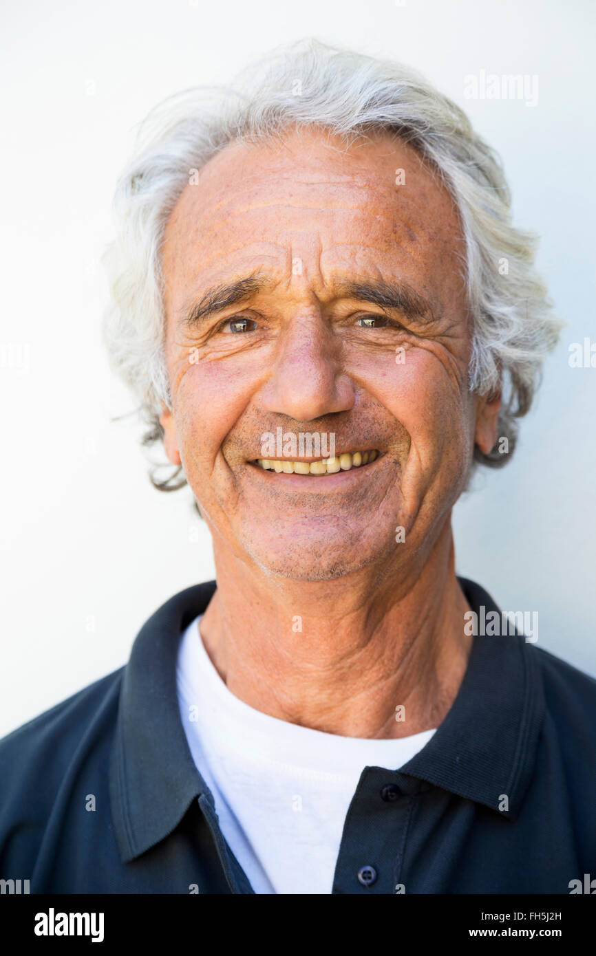 Porträt des älteren Menschen Stockfoto
