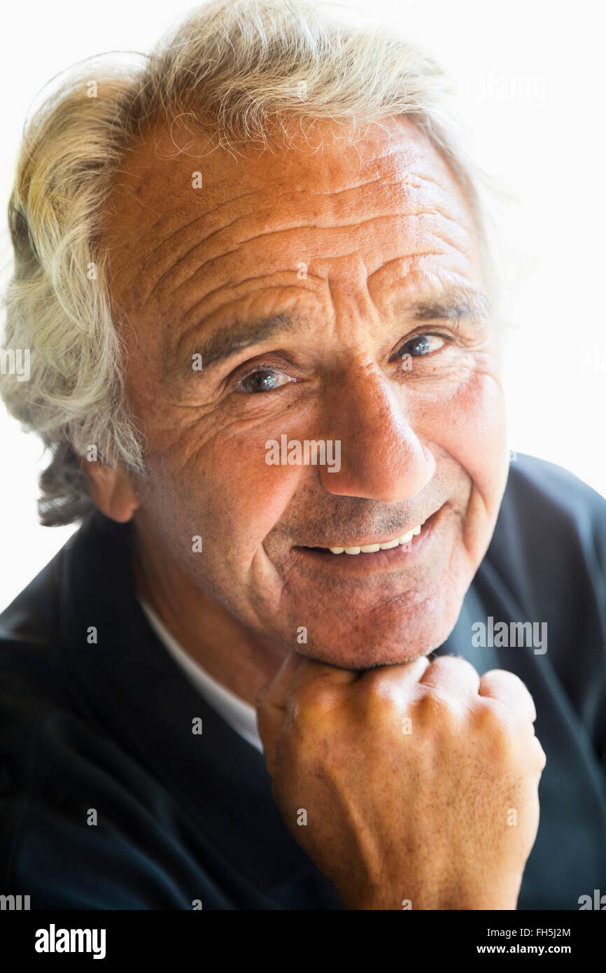 Porträt des älteren Menschen Stockfoto