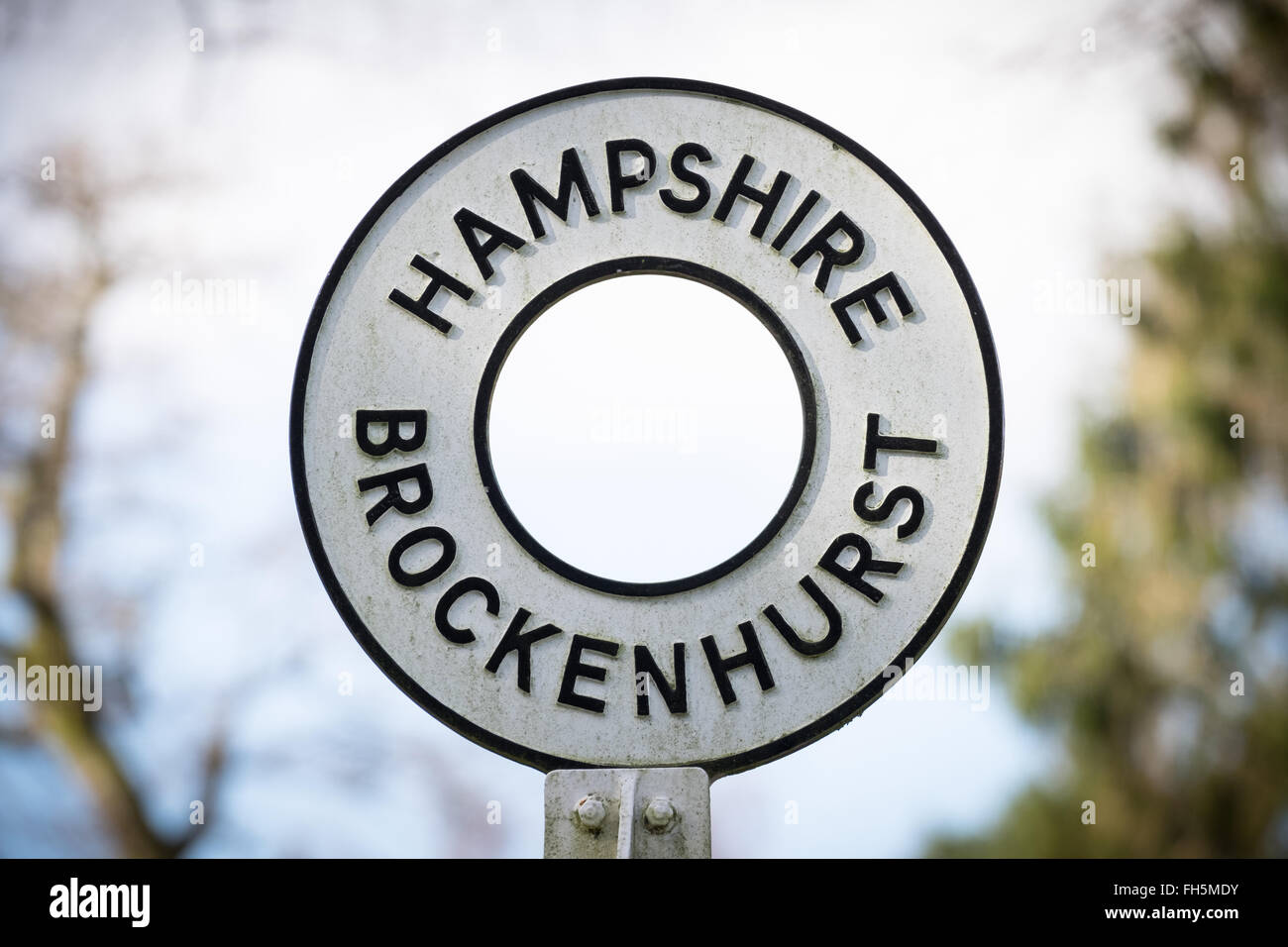 Brockenhurst Dorf im Wald von New Hampshire Stockfoto