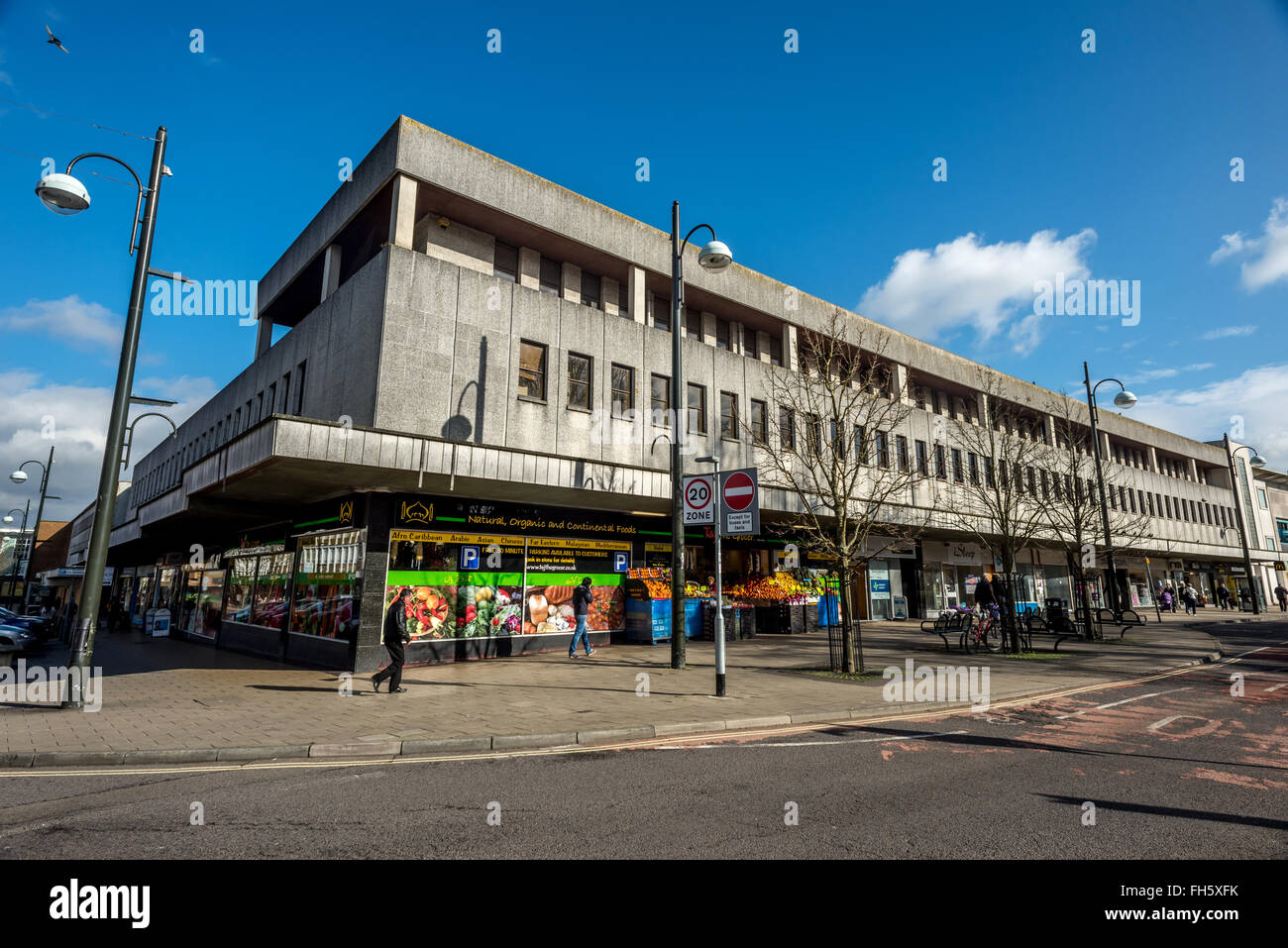 Einkaufspassage in Crawley, West Sussex. Stockfoto