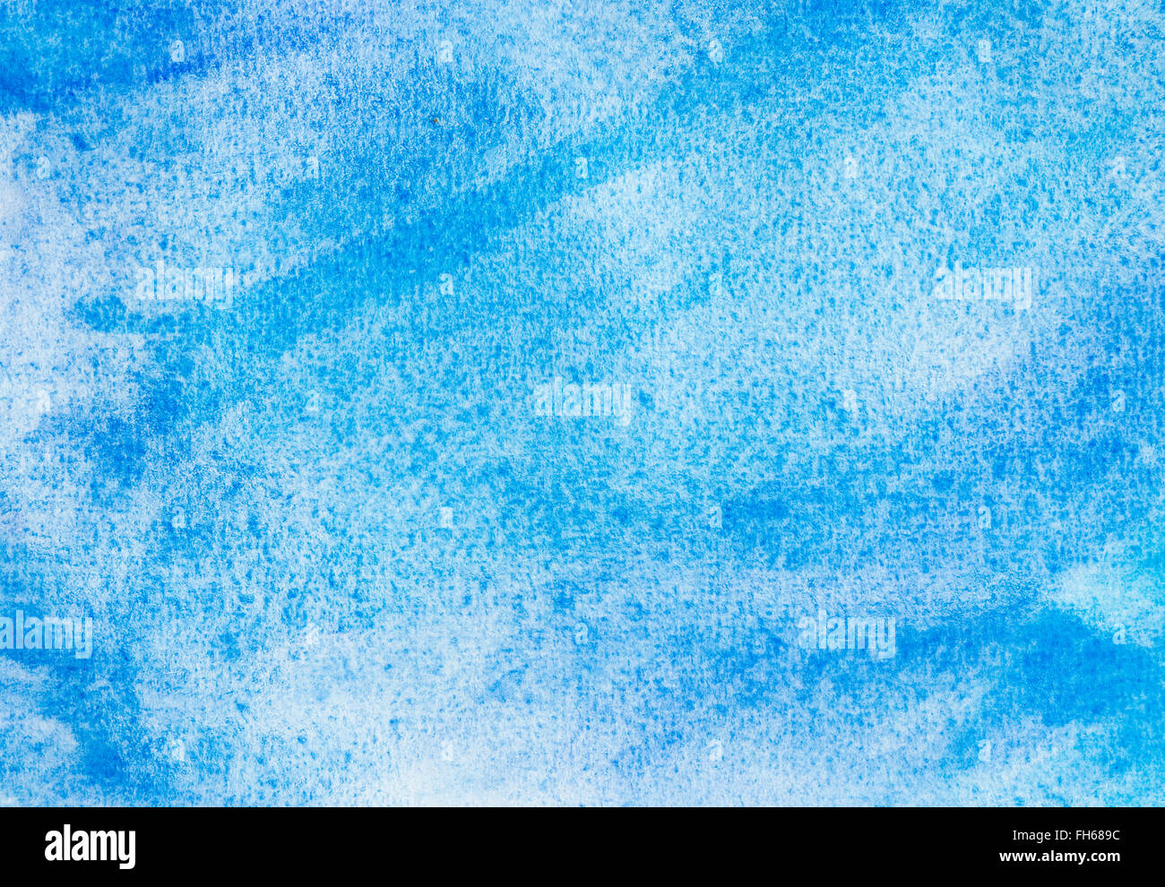 Aquarell blau cyan Abstrakt Hintergrund. Chaotischen Pinselstriche. als Hintergrund oder Design Element zu verwenden. Stockfoto