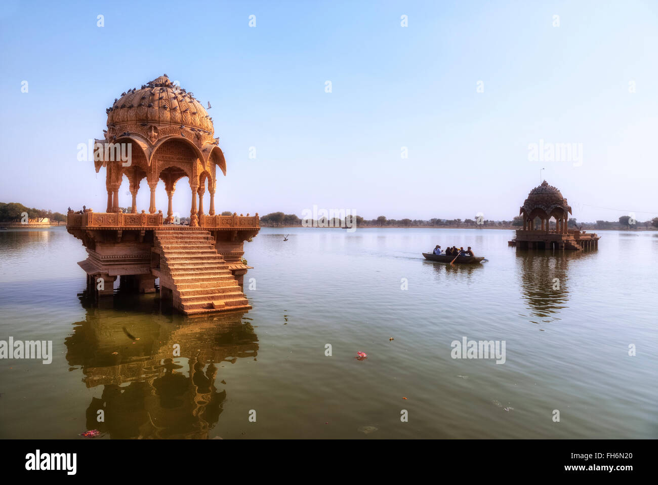 Ganga Sagar, Gadisar See, Jaisalmer, Rajasthan; Indien; Asien; Stockfoto