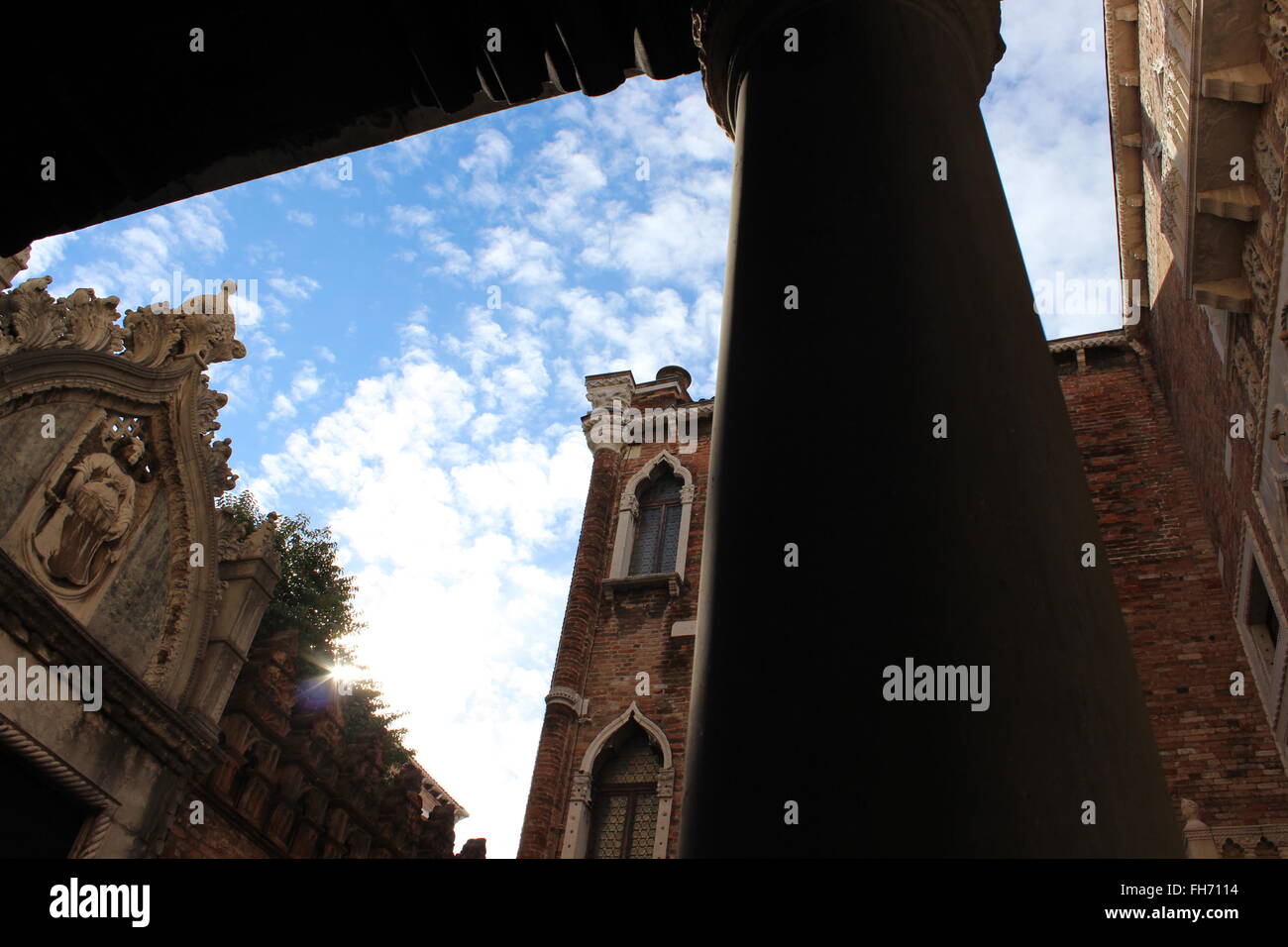 Nachschlagen Sie im Garten Stockfoto