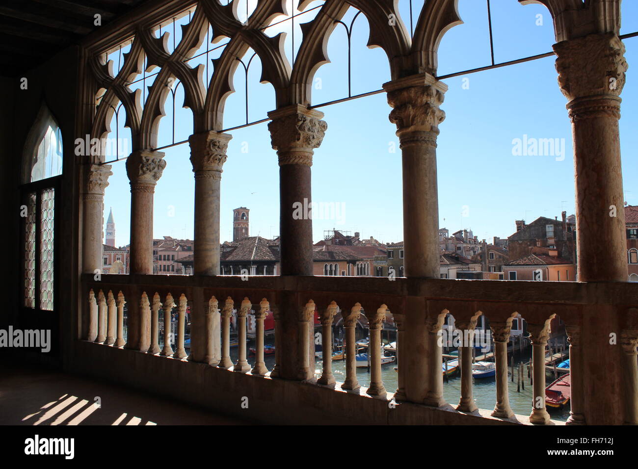 Venedig vom Balkon des Ca'doro Stockfoto