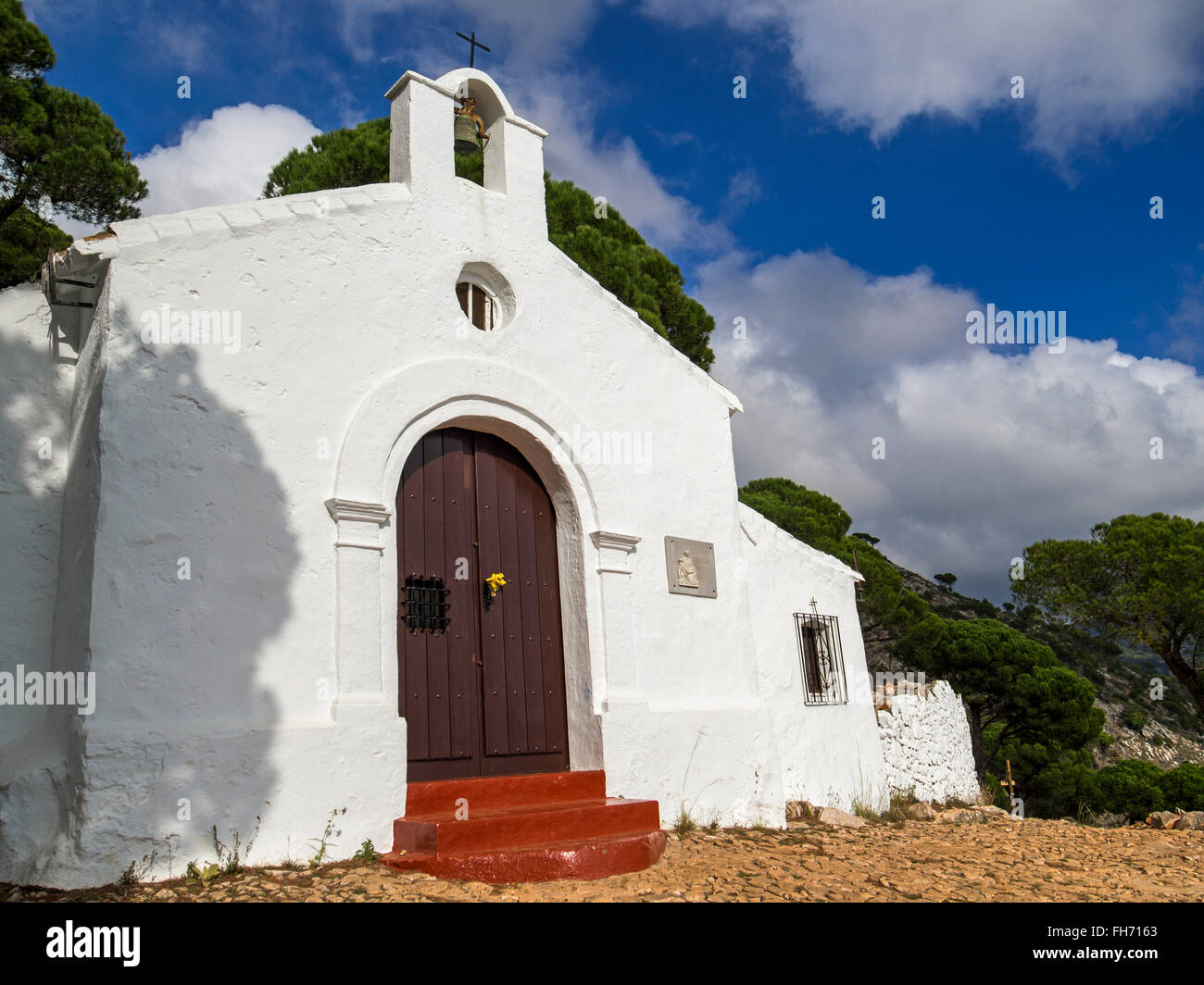Der Kalvarienberg Mijas, Provinz Malaga Costa del Sol Andalusien Südspanien Einsiedelei Ermita del Calvario Stockfoto
