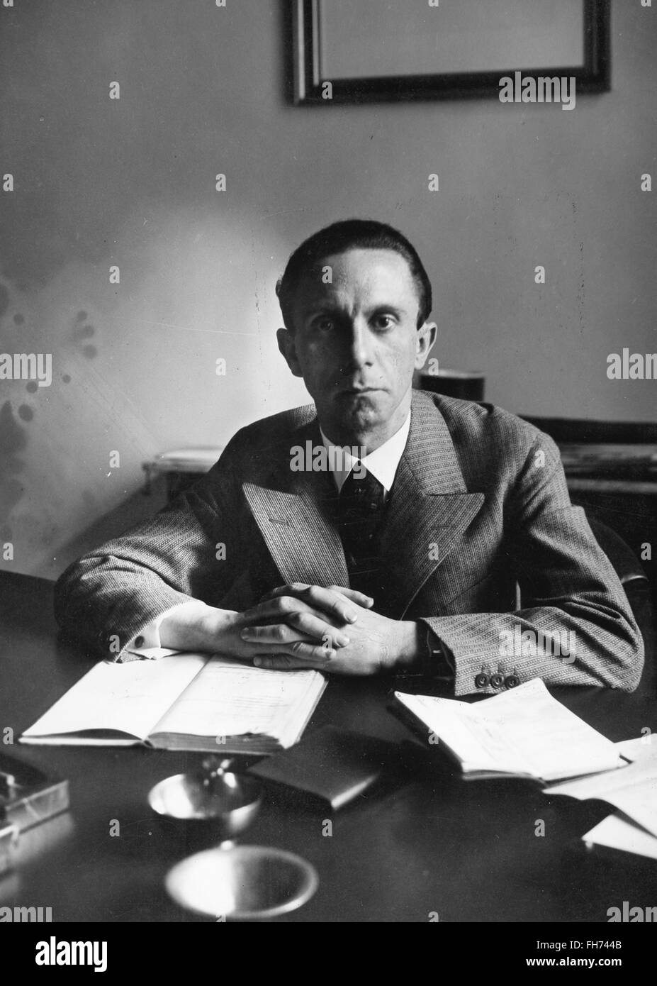 Goebbels Portrait - Fotografie deutsche Nazi-Propaganda - WWII Stockfoto