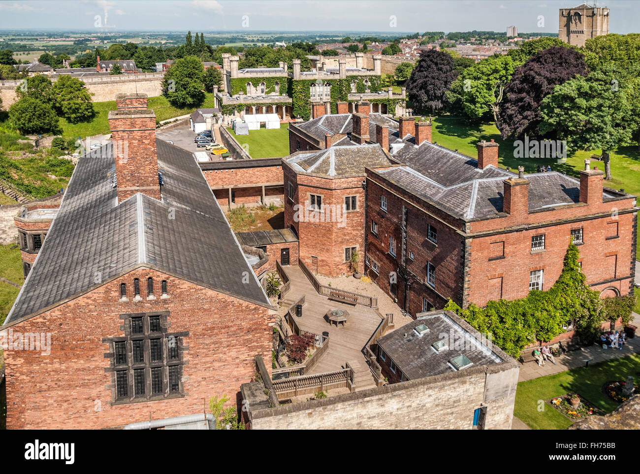 Ehemaliges Gefängnis von Lincoln Castle, Lincolnshire, England Stockfoto